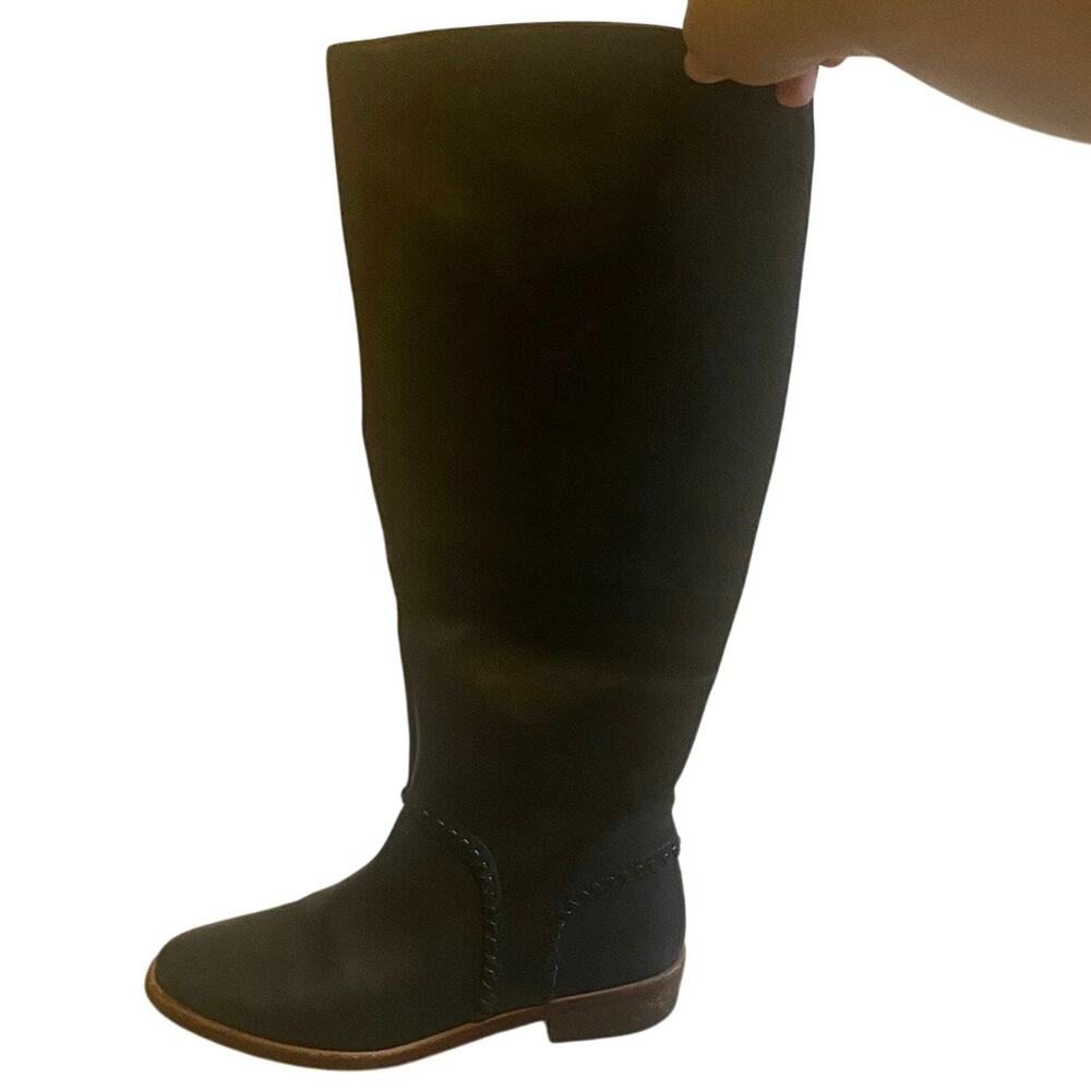 Ugg Boots Women's Size 7.5 Black Tall Braided Detail Equestrian Riding Boots